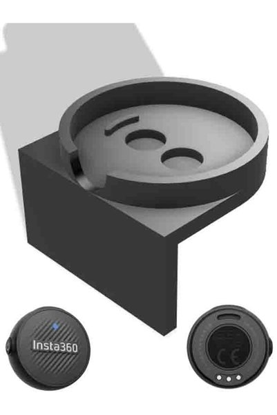 Genel Markalar Insta360 Uyumlu Kask İçi Mikrofon Manyetik Tutucu Aparat - Aks...