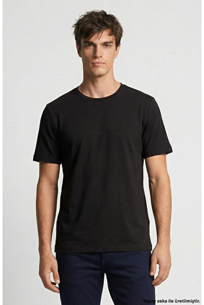 Network Siyah Basic T-shirt