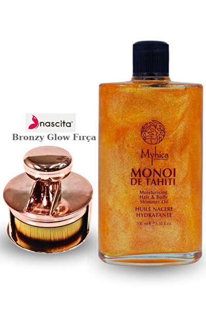 nascita Bronzy Glow Fondöten Fırçası 247 + Işıltılı Saç & Vücut Nemlendirici ...