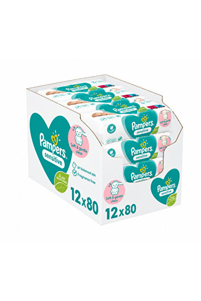 Pampers sensitive Servetele Umede 12 x 80, 960 Bucati