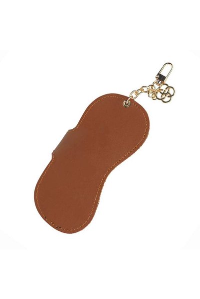 Ritzz Gözlük Charm Faux Leather Bag Accessory - Tan