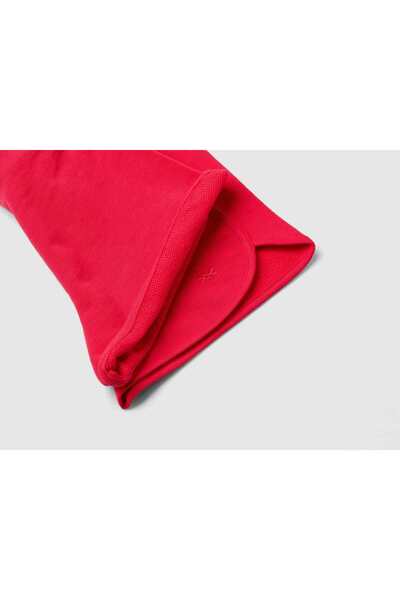 United Colors of Benetton 100% Organic Cotton Solid Color Drawstring Shorts f...