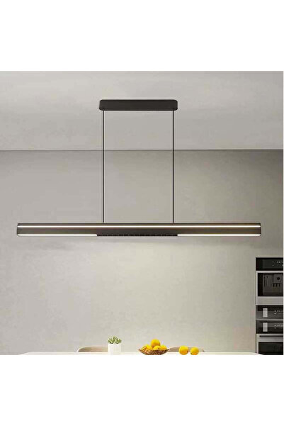 LightPlanet Lustră suspendată LED neagră cu telecomandă, 120 cm, 3 culori de ...