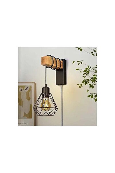 LightPlanet Φωτιστικό τοίχου με όψη ξύλου, Ντουί E27, 1 λάμπα, Μέγιστο 60W
