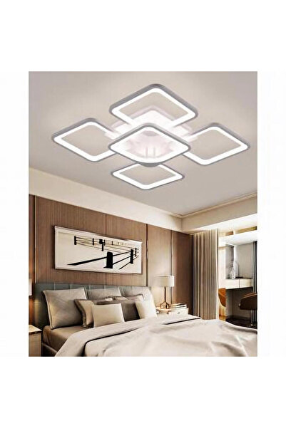 LightPlanet Plafonieră LED dimabilă, cu WiFi și telecomandă, 42 × 10 cm, alb