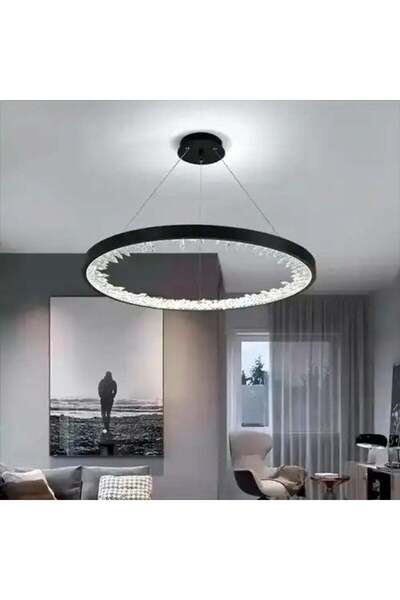 Jiju Candelabru LED negru cu telecomandă wifi 2.4G, 45 cm, intensitate reglab...
