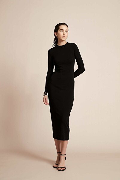 Yola Solid Long Sleeve Dress for Work