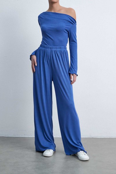 Livia Solid Wide-Leg Pants