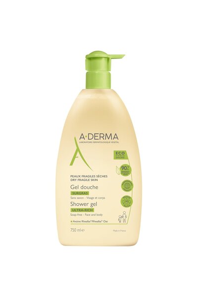 A-DERMA Εξαιρετικά πλούσιο αφρώδες αφρόλουτρο με γάλα βρώμης, A-Derma, Αφρόλο...