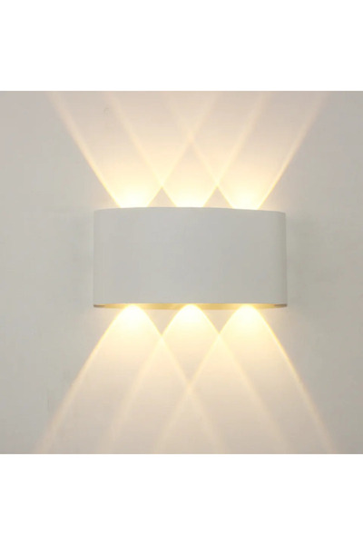 LightPlanet JIJU Lampă de perete LED de exterior, Alb cald, Model 2056/3 WT