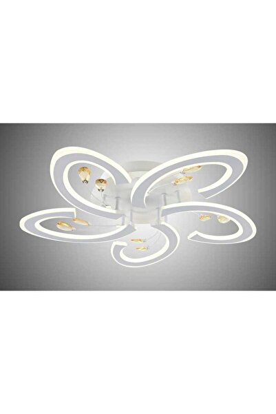 LightPlanet Plafonieră LED dimabilă, cu WiFi și telecomandă, 60 × 8 cm, alb