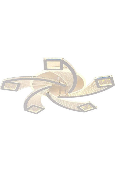 LightPlanet Plafonieră LED dimabilă, cu WiFi și telecomandă, 62 × 9 cm, alb