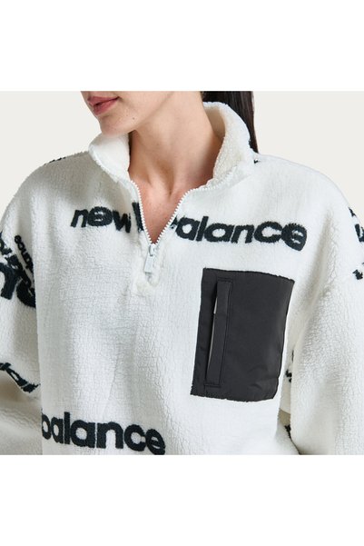New Balance WNC3623 Beyaz Kadın Sweatshirt