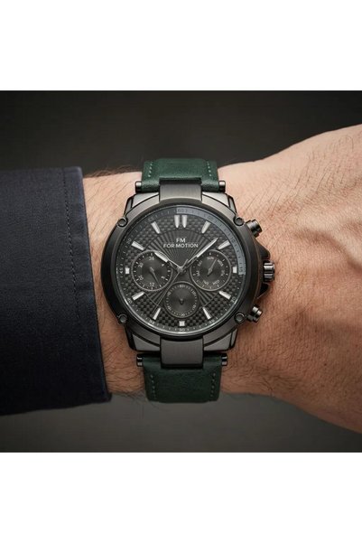 Formotion Fmb01546A Green Leather Cord Functions Active 2 Year Warranty Men's...