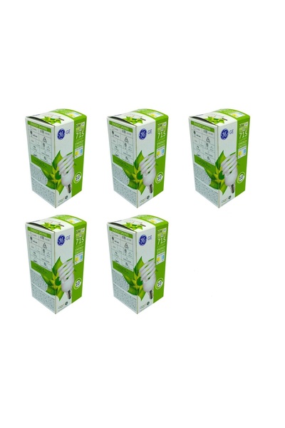 GENERAL 12W E14 TASARRUFLU AMPUL BEYAZ IŞIK (SPİRAL İNCE DUY) 5Lli PAKET