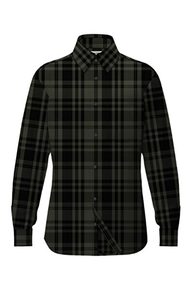 Jack & Jones Πουκάμισο ανδρικό 12299163 "James" χακί forest night