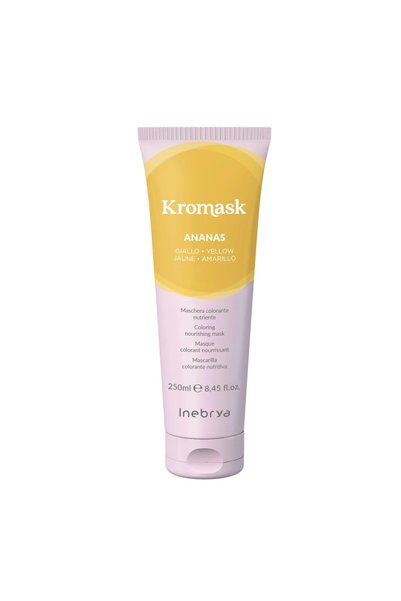 Inebrya Kromask Mască cremă hrănitoare pentru colorarea părului, Galben, 250 ml