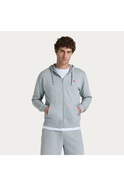 New Balance MNJ3607 Gri Melanj Erkek Sweatshirt