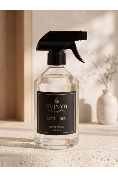 EVİNYA SOFT LINEN 500 ML Oda Spreyi – Temiz Çamaşır Ferahlığında Kalıcı Ortam...