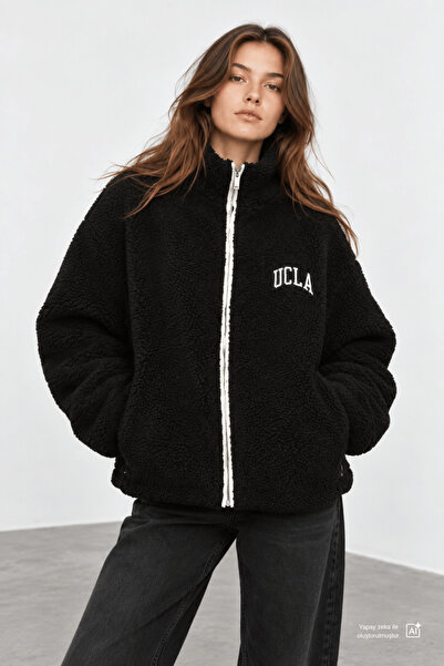 UCLA Γυναικείο μπουφάν YUNA Black Fleece Standard Fit