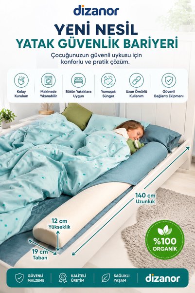 Dizanor Yeni Nesil Sünger Yatak Bariyeri 140 cm
