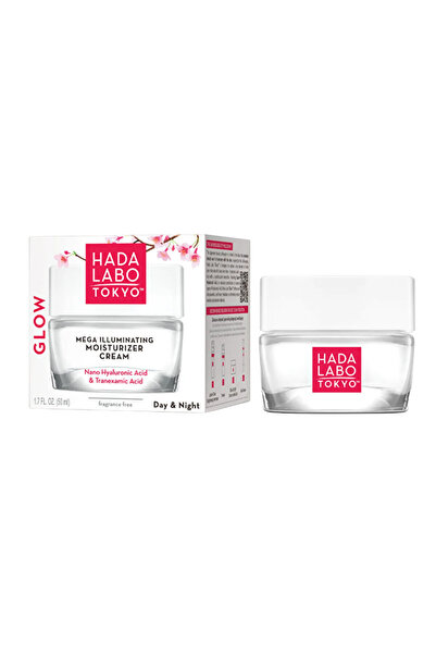 Hada Labo Tokyo Glow, Hyaluronic acid, Illuminating and moisturizing, Day and...