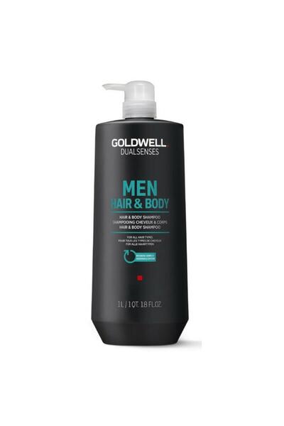 GOLDWELL Șampon Dualsenses pentru păr și corp pentru bărbați, 1000 ml Aloe Vera