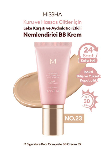 Missha Hassas Ciltler İçin Çok Fonksiyonlu BB Krem M Signature Real Complete ...