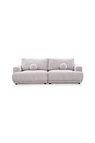 Midas Furniture أريكة ZYIUM CHENILLE ثلاثية المقاعد باللون الرمادي