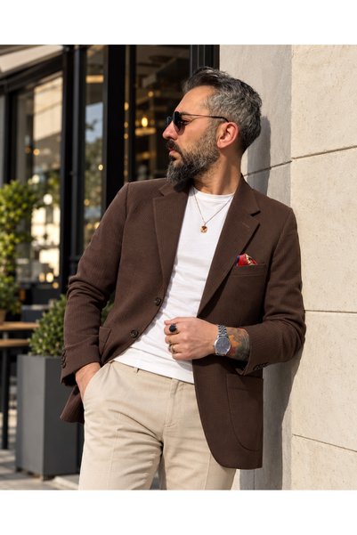 higo Men's Riviera Prestige Slim Fit Blazer Jacket
