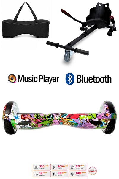 CityMate Elektrikli Kaykay Scooter Hoverboard Akıllı Denge 6.5 Inch + Hover K...