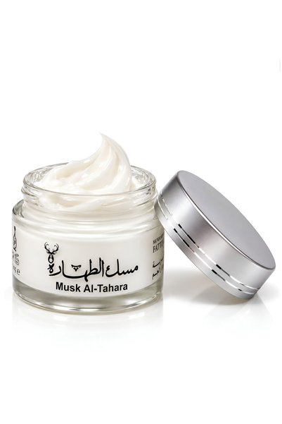 MUSK AL TAHARA 3 Pieces White + Pomegranate + Powder (Hands, Face, Hair.) Perfume and Moisturizing Cream) 50ml