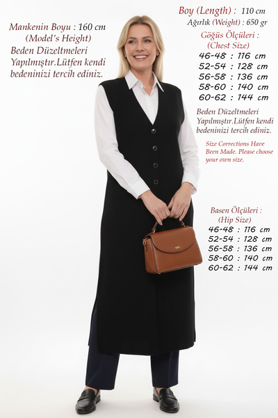 Elvin Knitwear Large Size Hijab Steel Knit Women's Corded Fabric Mother Winte...