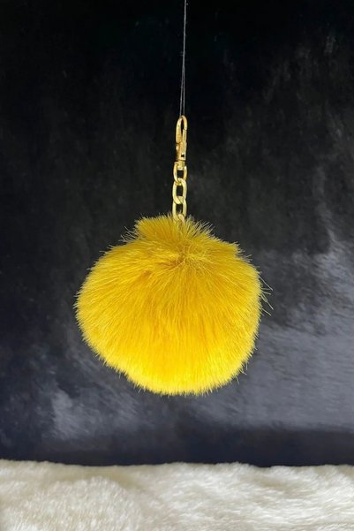Generic Brand Plush Furry Keychain Pompom