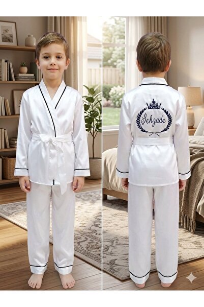 Maya Erkek Çocuk Nakışlı Sünnet Pijama Takımı;röpteşambır
