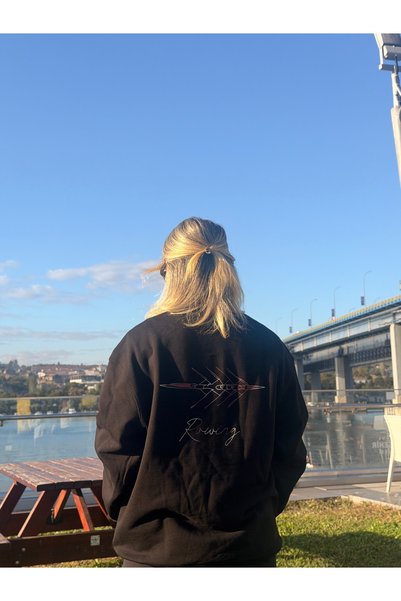 OXCI سترة رياضية عادية مطبوعة للجنسين من مجموعة Rowing Collection Rowing Crew