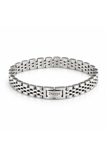 Dm-Sb-001-Ss10 Silver Color 21 cm Men's Steel Bracelet