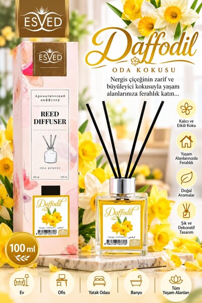 ESVED Nergiz Kokusu 100 Ml Çubuklu Oda Kokusu