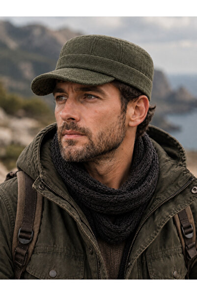 şapkadan Castro Hat Wool Outdoor Cap Winter Cap Kastro-khaki