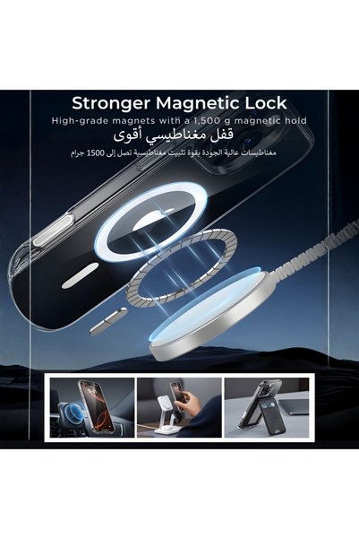 ESR Hybrid Case Camera Control 1500g Mag Lock iPhone 16 Pro Max Clear