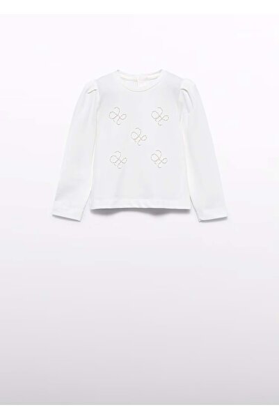 Girl's Long Sleeve Tshirt White