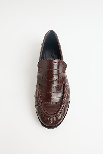 LUTVELIZADE Loafer 2517 - Loafer de damă cu aspect clasic de piele, cu vârf o...