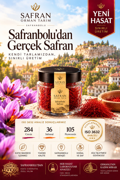 Safran Orman Tarım Yeni Hasat - 3 gr Tarihi Safranbolu Safranı - Laboratuvar ...