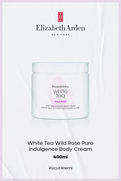Elizabeth Arden White Tea Wild Rose Body Cream 400 ml – Moisturizing Rose Fla...