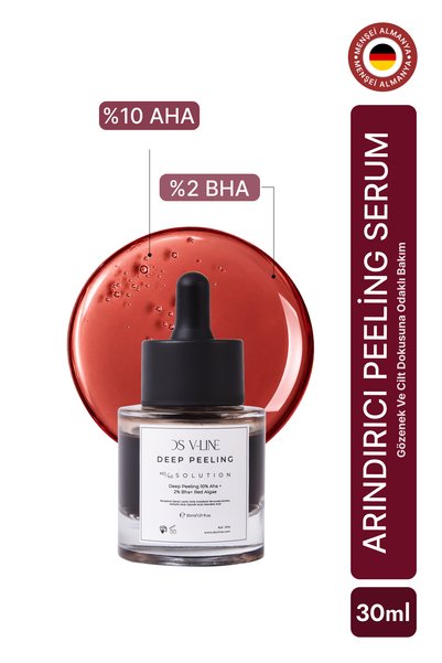 DS V-Line %10 AHA + %2 BHA Arındırıcı Peeling Serum Gözenek Bakımı Leke Karşıtı