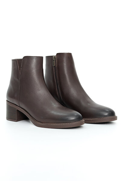 Tuna Genuine Leather Rubber Sole Zippered Women's Boots - B265969