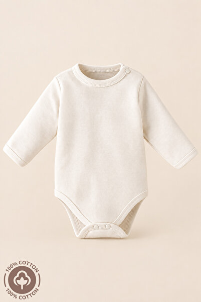Miniel Unisex Baby Snap Basic Long Sleeve 100% Organic Cotton 0-12 Months Bab...