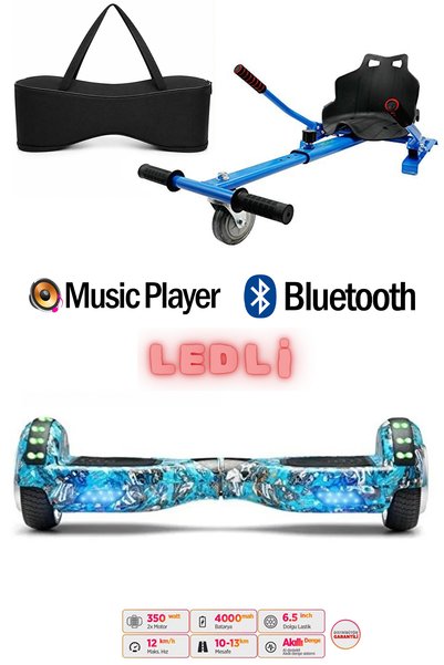 CityMate Elektrikli Kaykay Scooter Akıllı Denge Hoverboard + HoverKart + Çant...