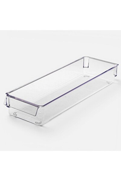 OEM Organizator din Plastic Transparent cu Maner pentru Frigider 36x10,5x5cm