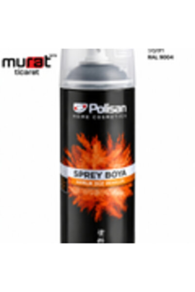 Polisan Mat Siyah Sprey Boya 400 ml | Akrilik | Hızlı Kuruma | Metal Ahşap Pl...